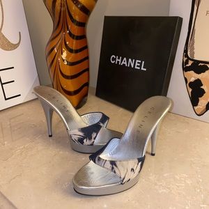 Vintage CELINE Stiletto Slides Heel NEVER WORN